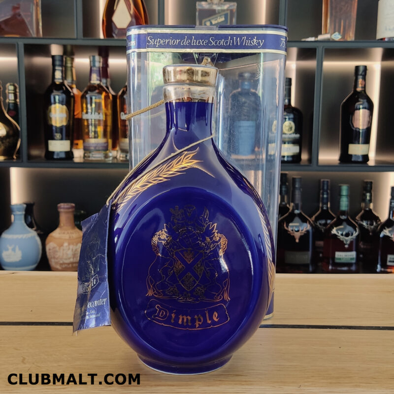 DIMPLE SUPERIOR DE LUXE BLUE DECANTER 75CL