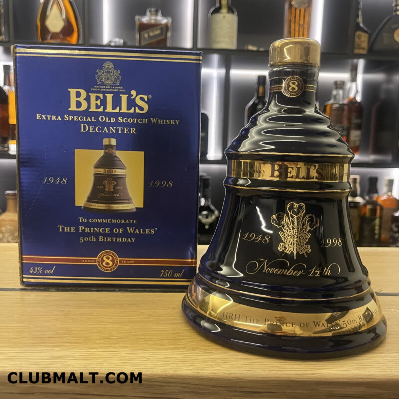 BELL'S WALES' PRINCE 50TH BIRTHDAY 8Y 75CL