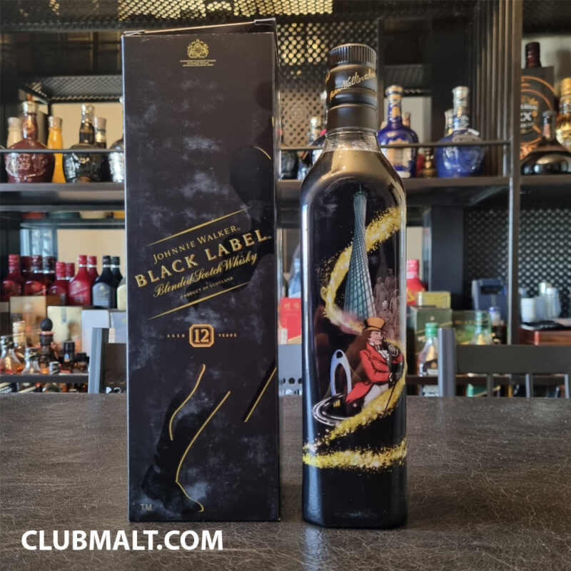 JOHNNIE WALKER BLACK LABEL STRIDING MAN 75CL