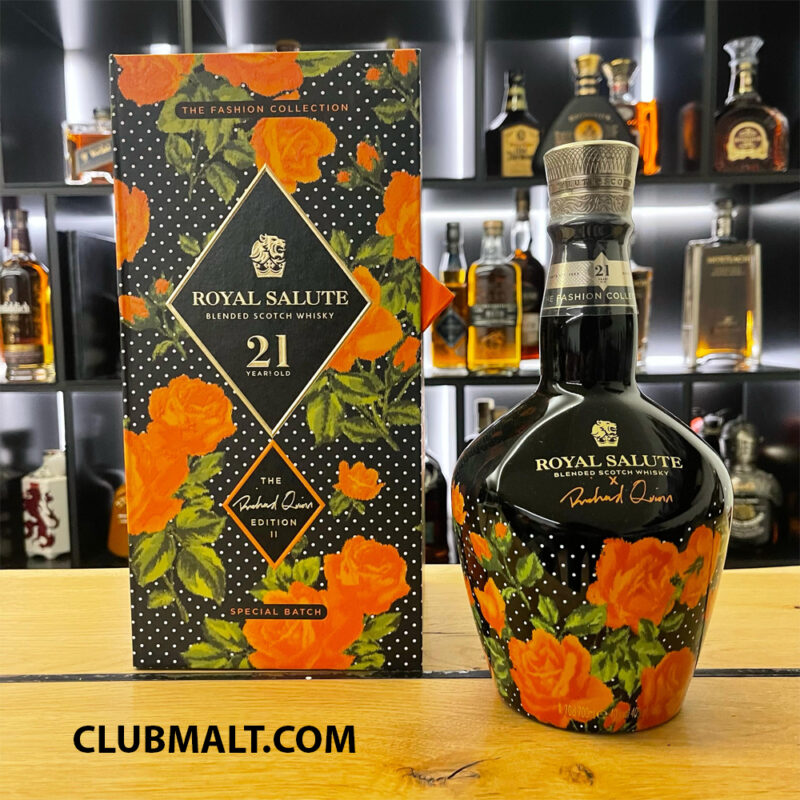 ROYAL SALUTE OLD ORANGE ROSES THE RICHARD QUINN EDITION II 21Y 70CL