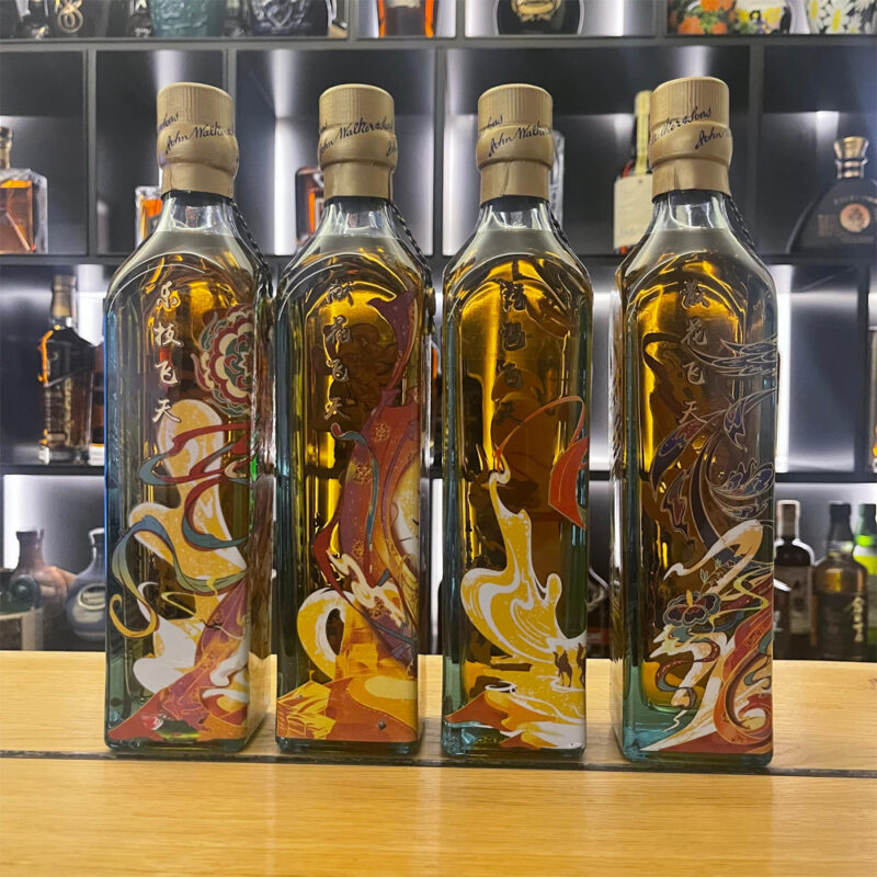 JOHNNIE WALKER BLUE LABEL DUN HUANG FAIRY 50CL SET (Without Box)