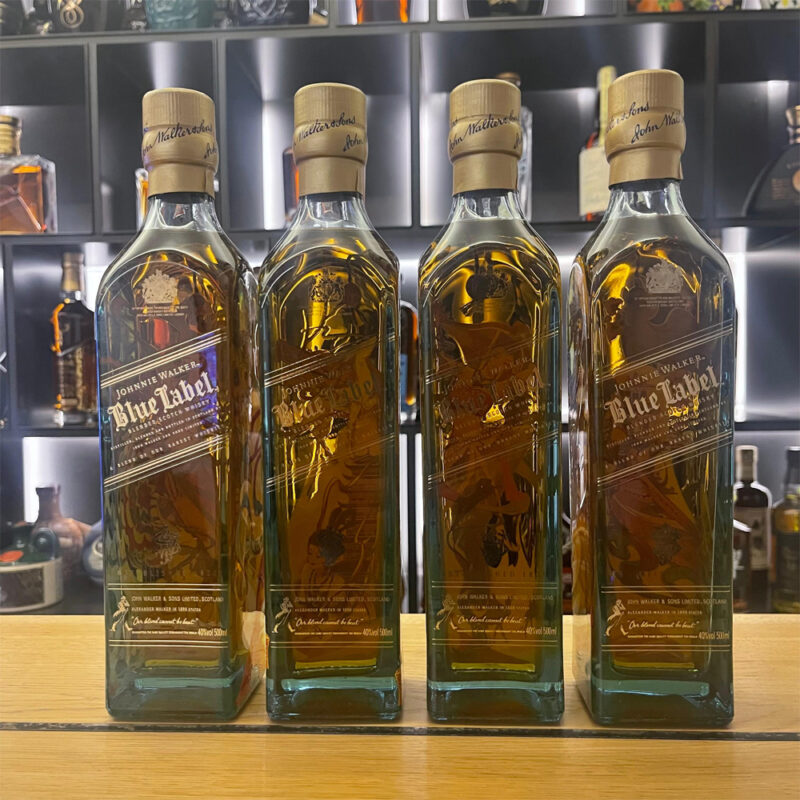 JOHNNIE WALKER BLUE LABEL DUN HUANG FAIRY 50CL SET (Without Box)