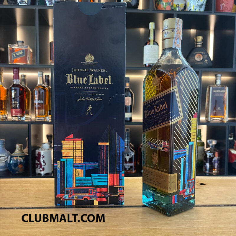 JOHNNIE WALKER BLUE LABEL METAL ARTIST 75CL