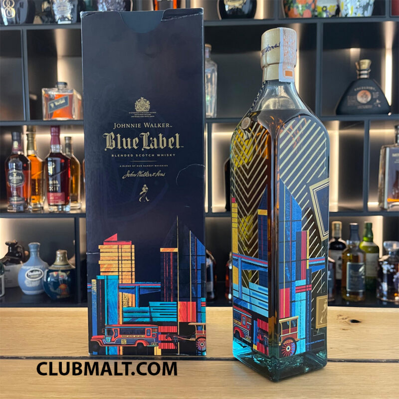 JOHNNIE WALKER BLUE LABEL METAL ARTIST 75CL