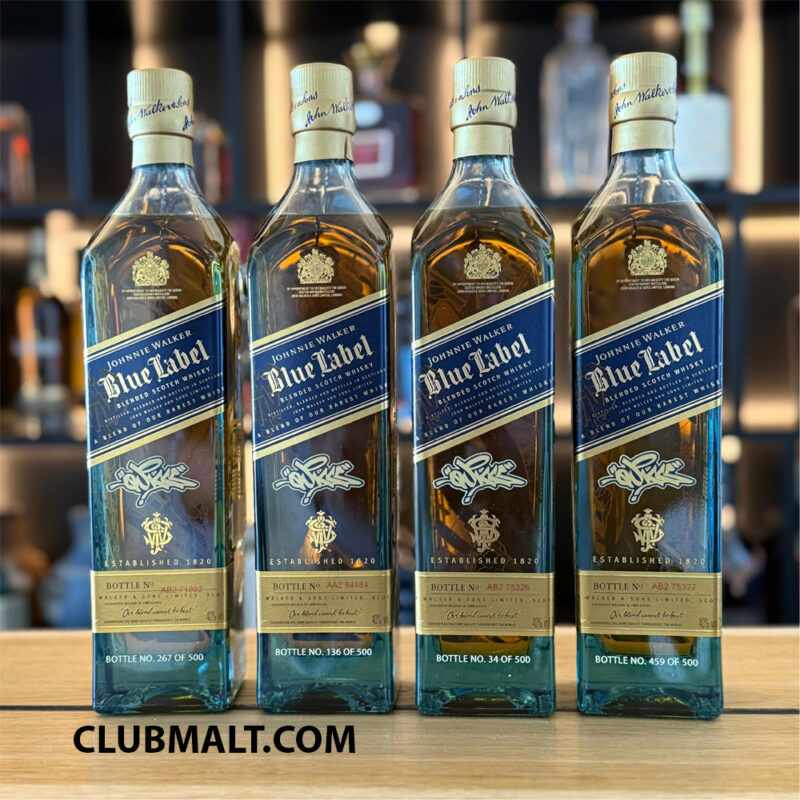 JOHNNIE WALKER BLUE LABEL QUICCS MAIQUEZ SET 4X70CL