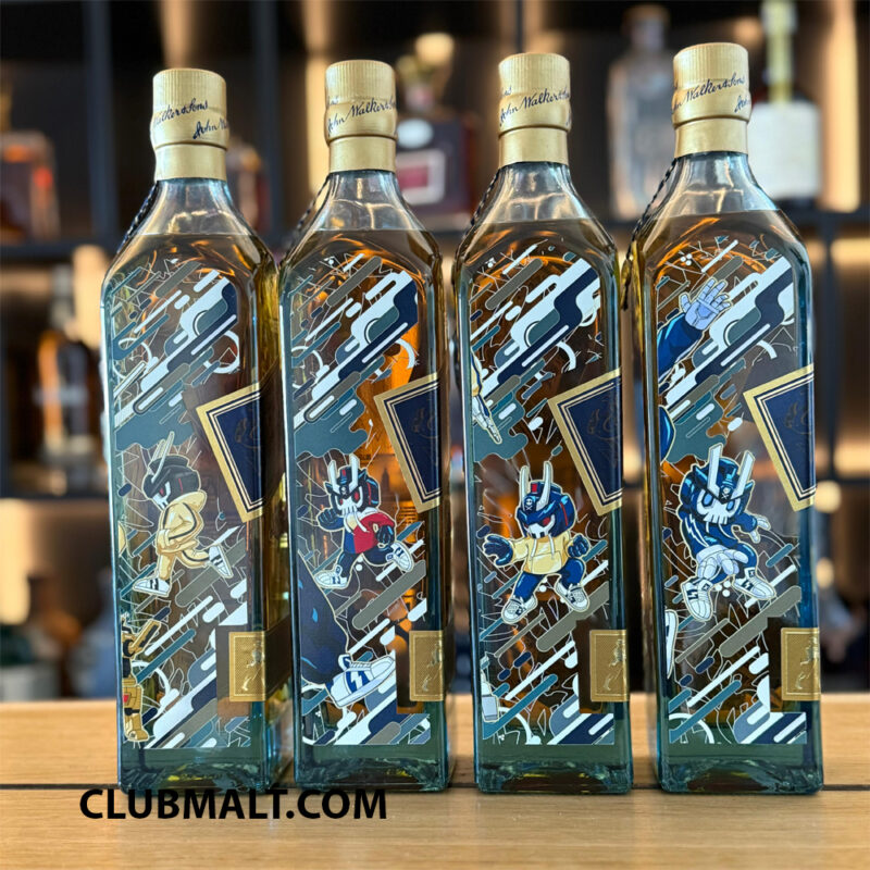 JOHNNIE WALKER BLUE LABEL QUICCS MAIQUEZ SET 4X70CL