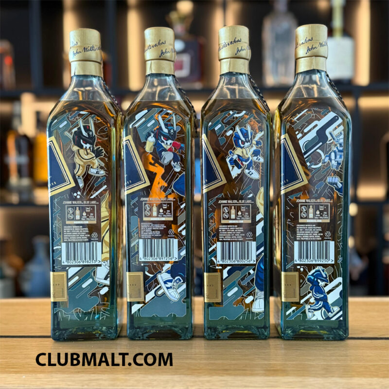 JOHNNIE WALKER BLUE LABEL QUICCS MAIQUEZ SET 4X70CL