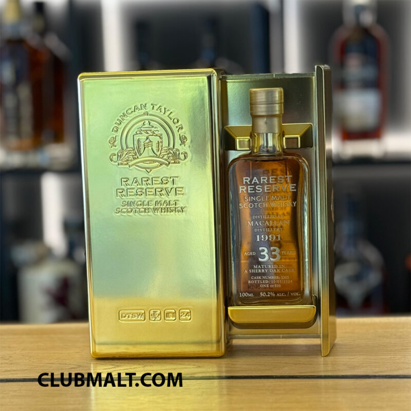 MACALLAN 1991 RAREST RESERVE DUNCAN TAYLOR 33Y 10CL