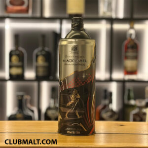 JOHNNIE WALKER BLACK LABEL TRISTAN EATON SPRAY CAN EDITION 12Y 70CL (Medium Condition)