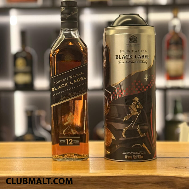 JOHNNIE WALKER BLACK LABEL TRISTAN EATON SPRAY CAN EDITION 12Y 70CL