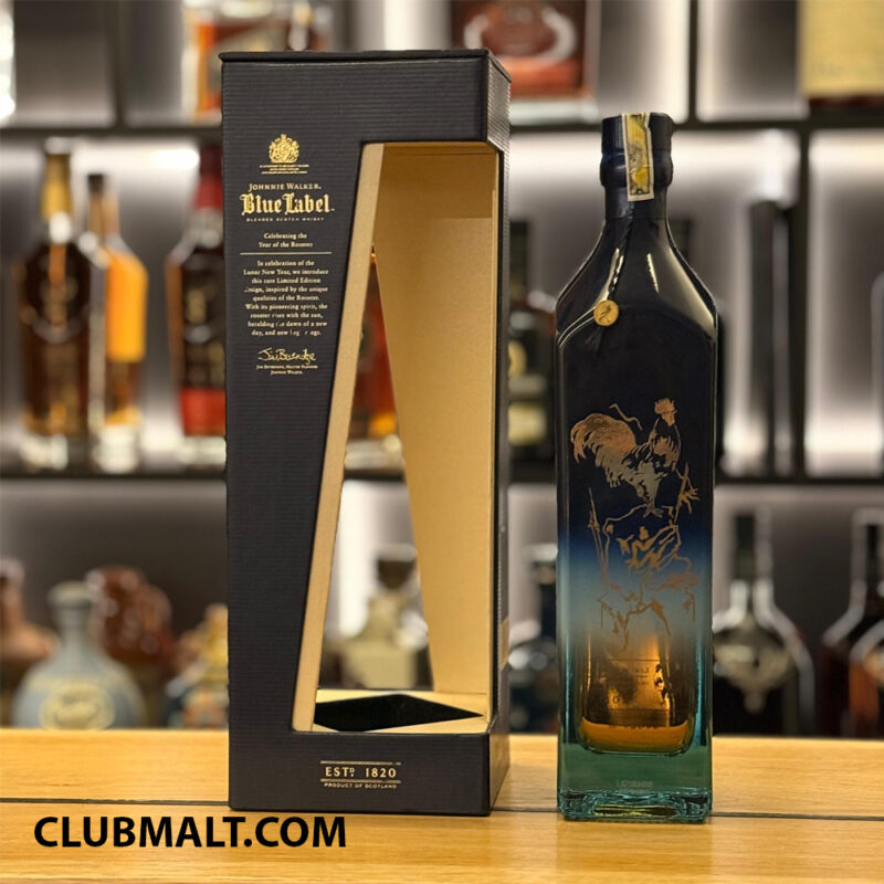 JOHNNIE WALKER BLUE LABEL CELEBRATING THE YEAR OF THE ROOSTER 2017 75CL