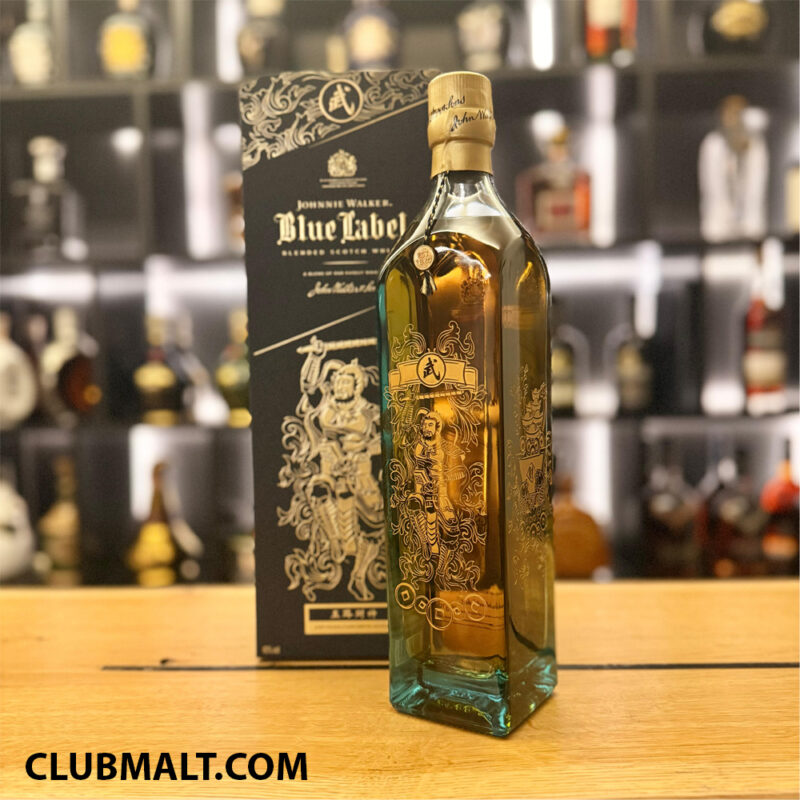 JOHNNIE WALKER BLUE LABEL FIVE GODS OF WEALTH SET 5 X 75CL