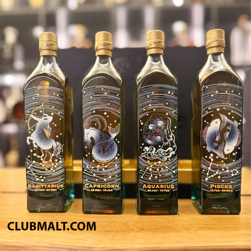JOHNNIE WALKER BLUE LABEL MINI ZODIAC SET 12 X 20CL