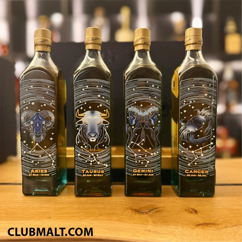 JOHNNIE WALKER BLUE LABEL MINI ZODIAC SET 12 X 20CL