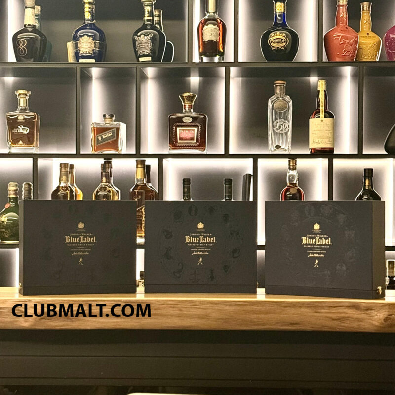 JOHNNIE WALKER BLUE LABEL MINI ZODIAC SET 12 X 20CL
