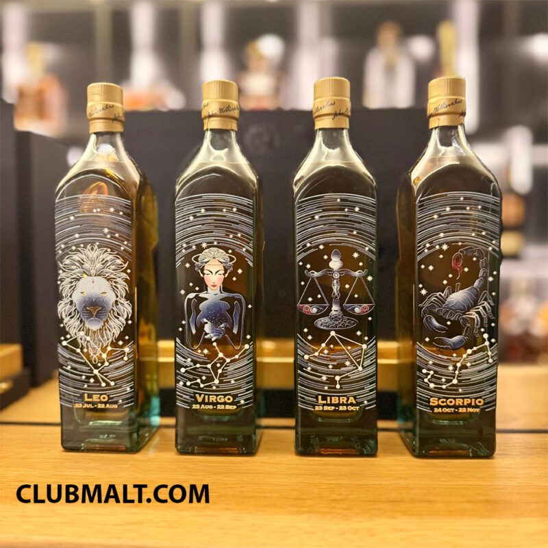 JOHNNIE WALKER BLUE LABEL MINI ZODIAC SET 12 X 20CL