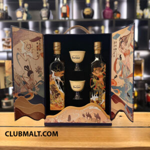 JOHNNIE WALKER BLUE LABEL DUNHUANG DOUBLE SET 2X50CL (with 2 Cups)