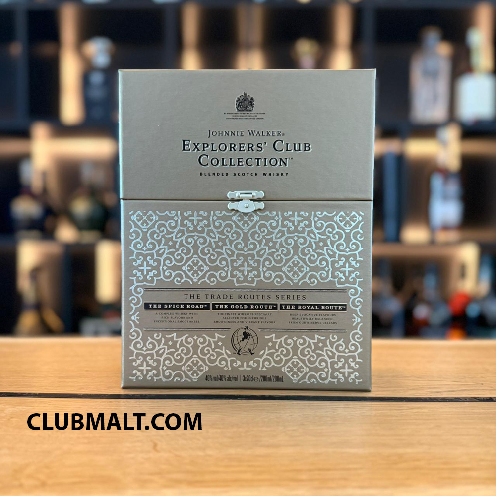JOHNNIE WALKER EXPLORER'S CLUB COLLECTION THE TRADE ROUTES SERIES 3 X 20CL