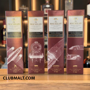 MACALLAN WHISKY MAKER'S EDITION CLASSIC TRAVEL RANGE SET 4X70CL